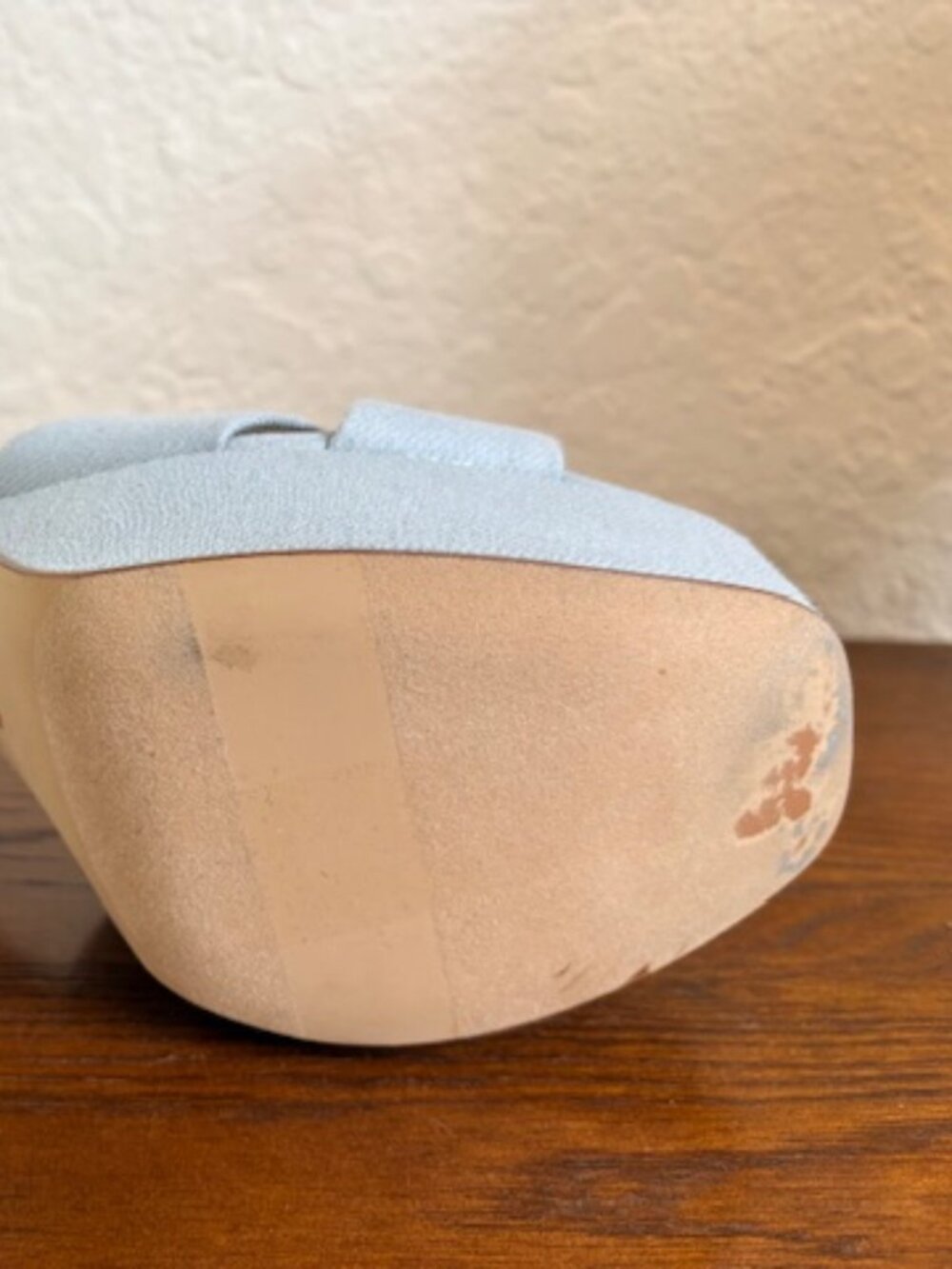 Sam Edelman Womens Jullian Platform Sandals 7.5 Block Heel Lt Blue Open Toe NEW - Picture 6 of 7